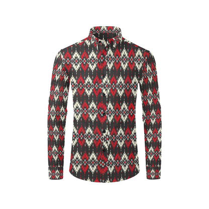 Southwestern Pattern Men's Long Sleeve Shirt
