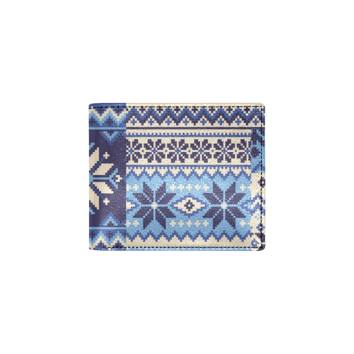 Nordic Pattern Print Design A04 Men's ID Card Wallet