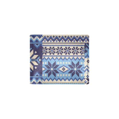 Nordic Pattern Print Design A04 Men's ID Card Wallet