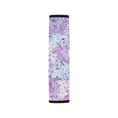 Lilac Pattern Print Design LI01 Car Seat Belt Cover