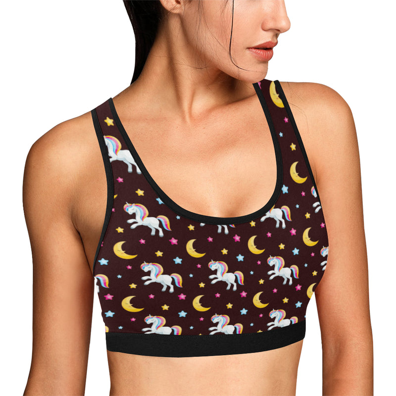 Unicorn Moon Star Sports Bra