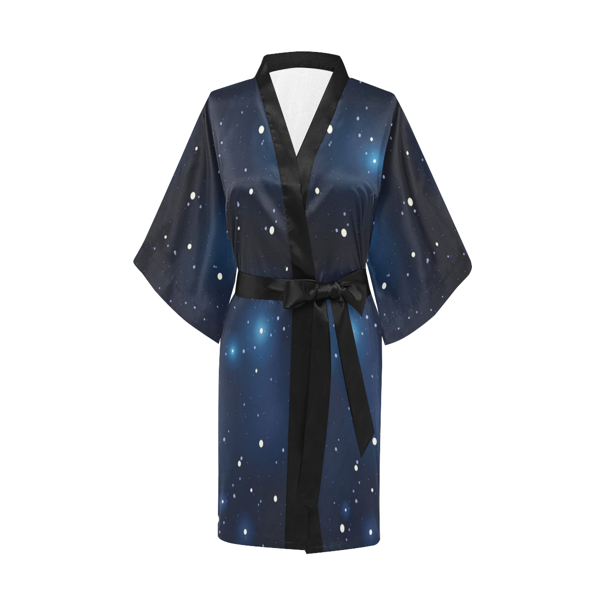 Night sky Pattern Print Design A02 Women's Short Kimono