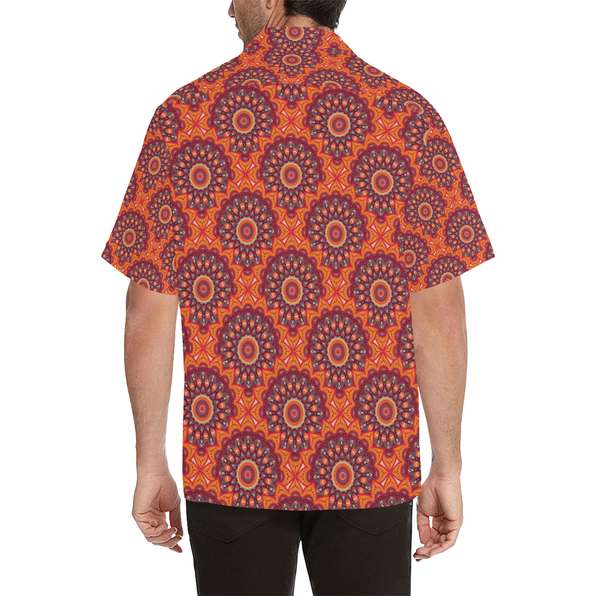 Bohemian Pattern Print Design 04 Men's Hawaiian Shirt