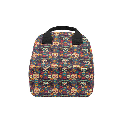 sugar skull Maxican Pattern Insulated Lunch Bag