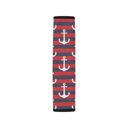 Nautical Pattern Print Design A05 Car Seat Belt Cover