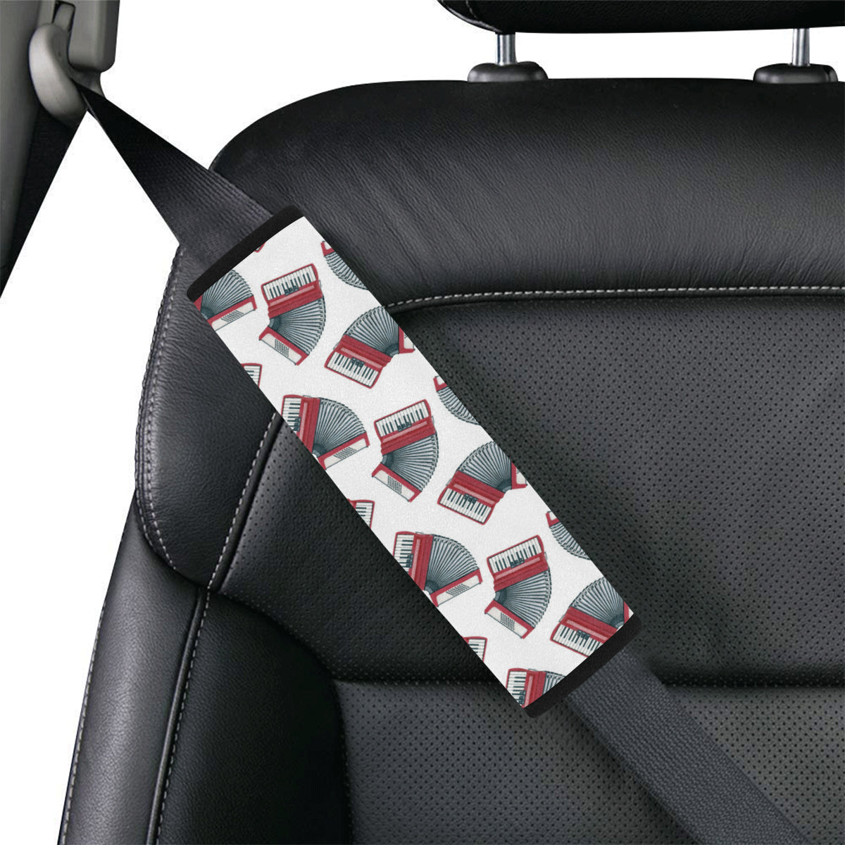 Accordion Pattern Print Design 03 Car Seat Belt Cover
