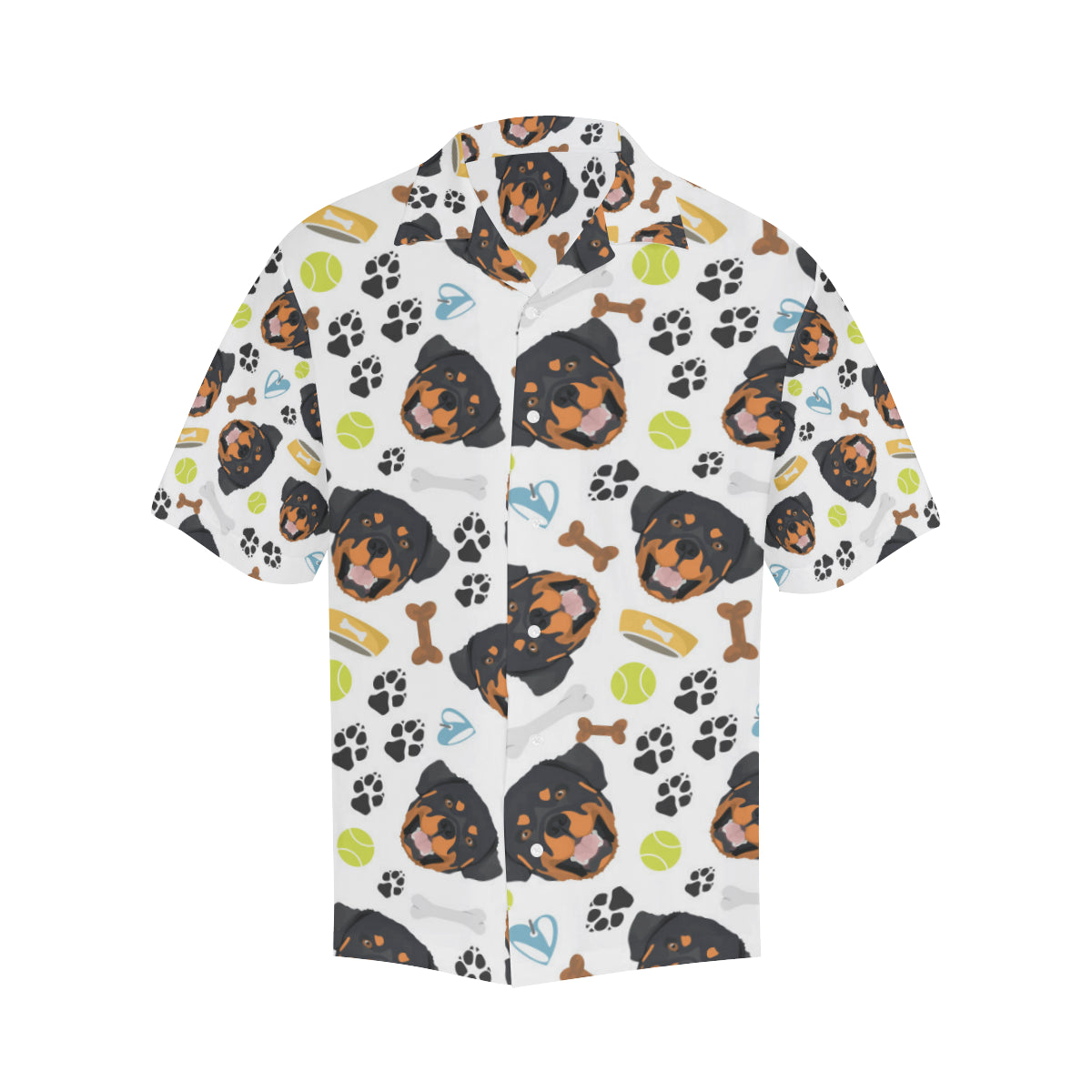 Rottweiler Pattern Print Design A04 Men's Hawaiian Shirt