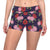 Camellia Pattern Print Design CM02 Yoga Shorts