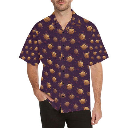 Cookie Pattern Print Design 03 Men's Hawaiian Shirt
