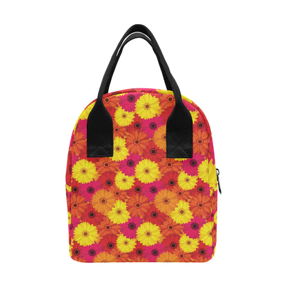 Gerberas Pattern Print Design GB05 Insulated Lunch Bag