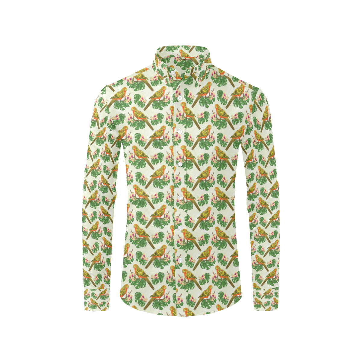 Conures Pattern Print Design 01 Men's Long Sleeve Shirt
