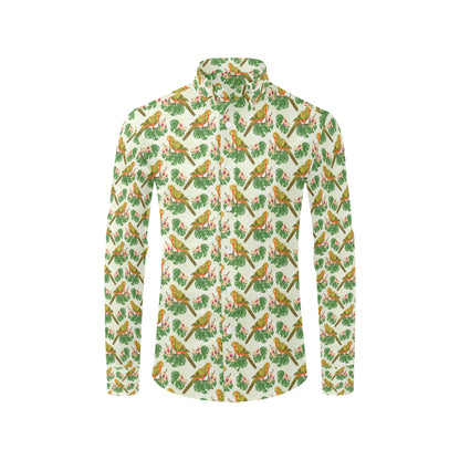 Conures Pattern Print Design 01 Men's Long Sleeve Shirt