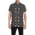 Yin Yang Neon Color Design Print Men's Short Sleeve Button Up Shirt