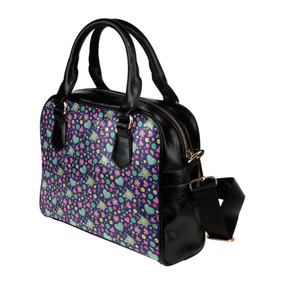 Crochet Pattern Print Design 02 Shoulder Handbag