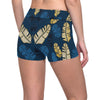 Banana Leaf Pattern Print Design BL09 Yoga Shorts