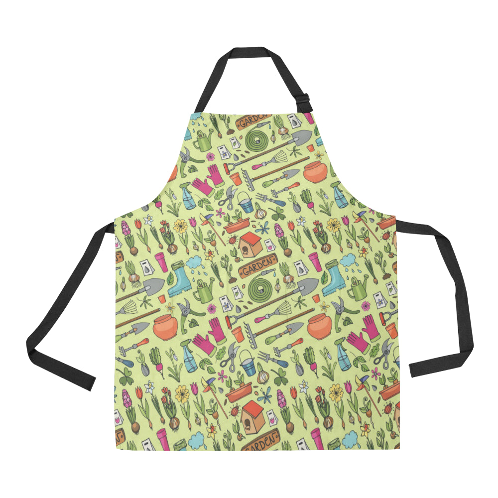 Gardening Pattern Print Design G02 Apron with Pocket