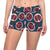 Pomegranate Pattern Print Design PG02 Yoga Shorts