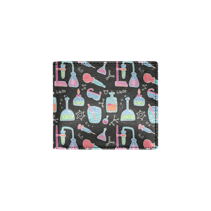 Chemical Pattern Print Design 06 Men's ID Card Wallet