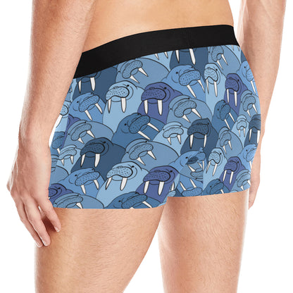 Walrus Pattern Print Design 01 Men's Boxer Briefs