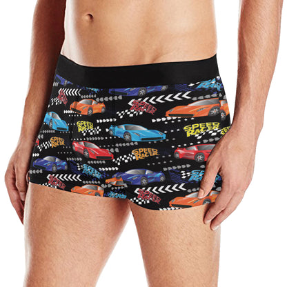 Racing Pattern Print Design A05 Men's Boxer Briefs