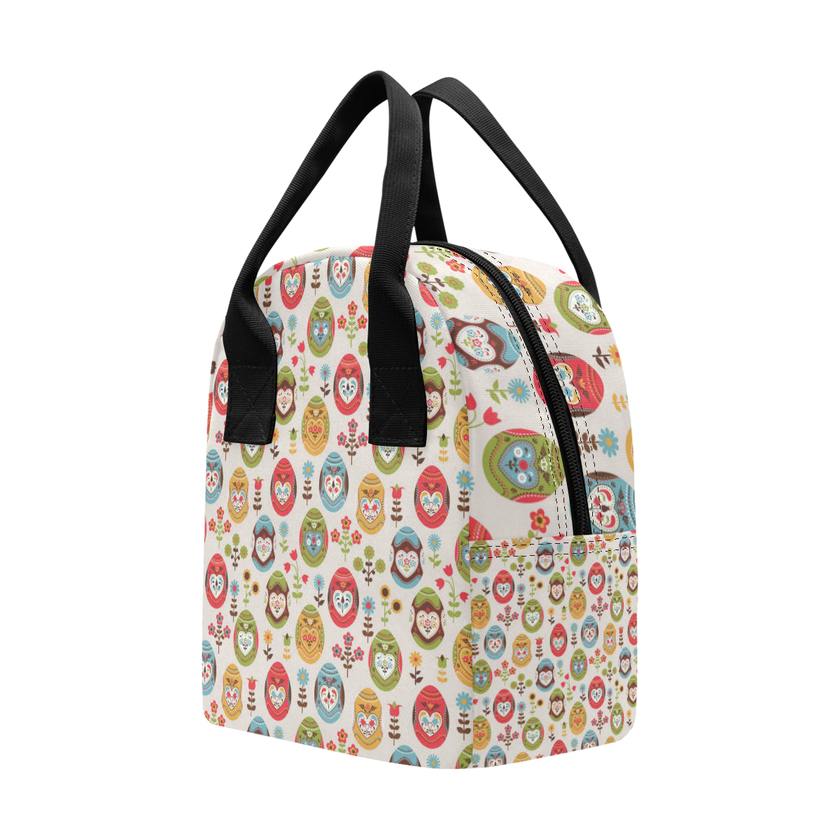 Easter Eggs Pattern Print Design RB011 Insulated Lunch Bag