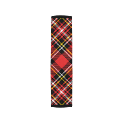 Plaid Red Pattern Print Design A03 Car Seat Belt Cover