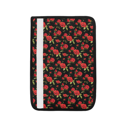 Red Rose Themed Print Car Seat Belt Cover