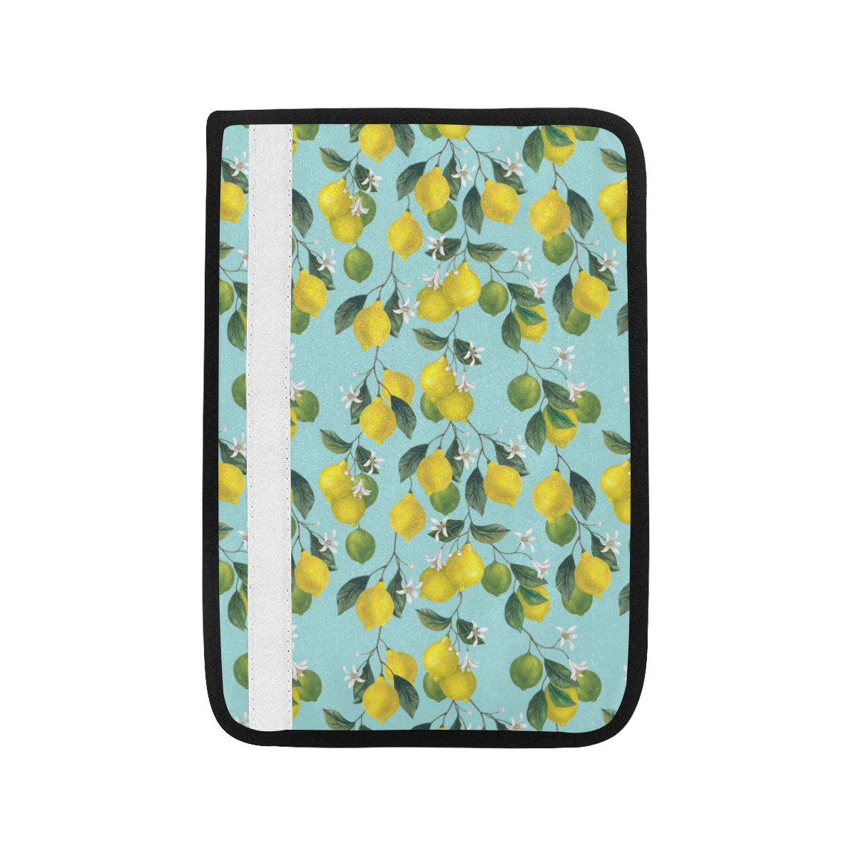Lemon Pattern Print Design LM05 Car Seat Belt Cover