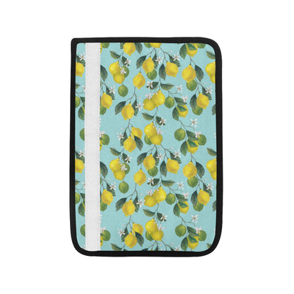 Lemon Pattern Print Design LM05 Car Seat Belt Cover
