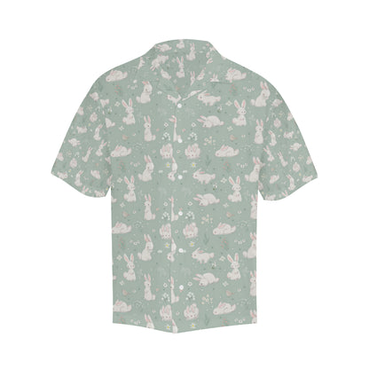 Bunny Pattern Print Design 03 Men's Hawaiian Shirt