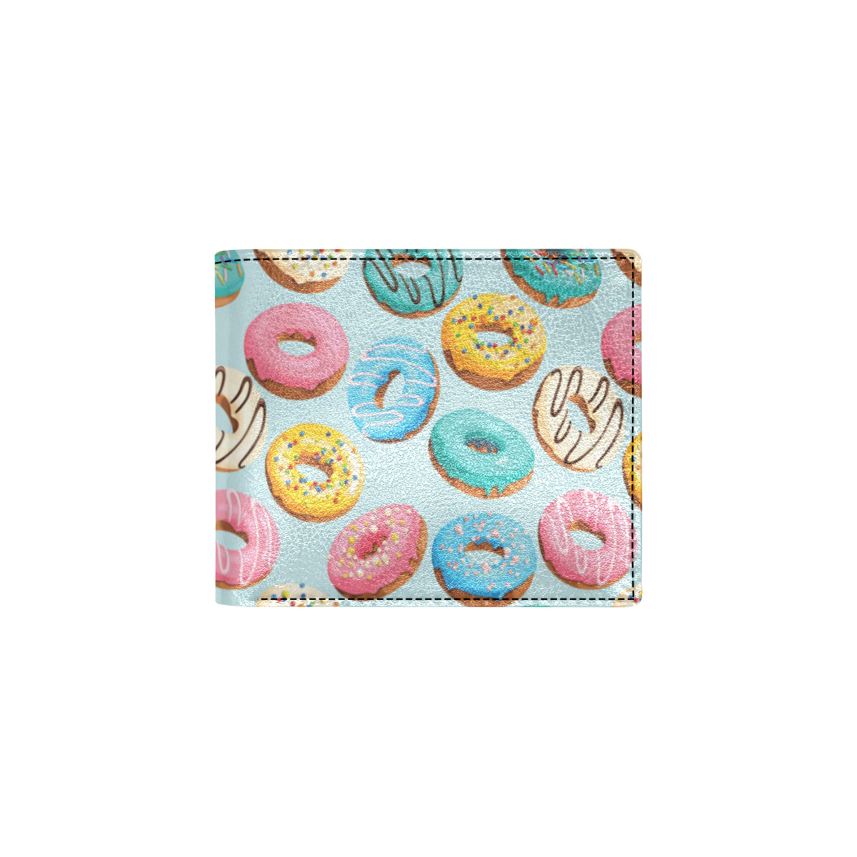 Donut Pattern Print Design DN05 Men's ID Card Wallet