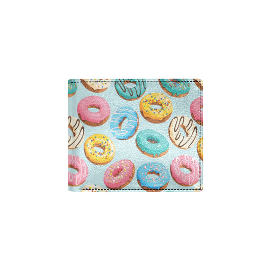Donut Pattern Print Design DN05 Men's ID Card Wallet