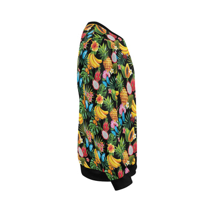 Tropical Fruits Pattern Print Design TF04 Men Long Sleeve Sweatshirt