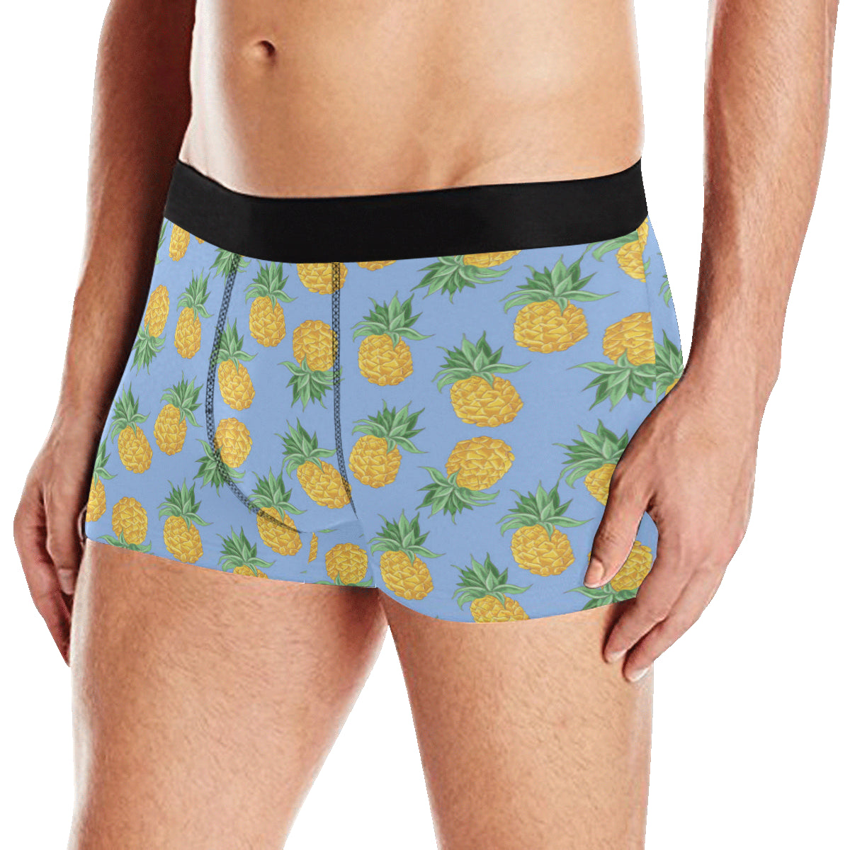Pineapple Pattern Print Design A04 Men's Boxer Briefs