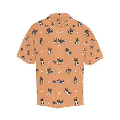 Basenji Pattern Print Design 01 Men's Hawaiian Shirt