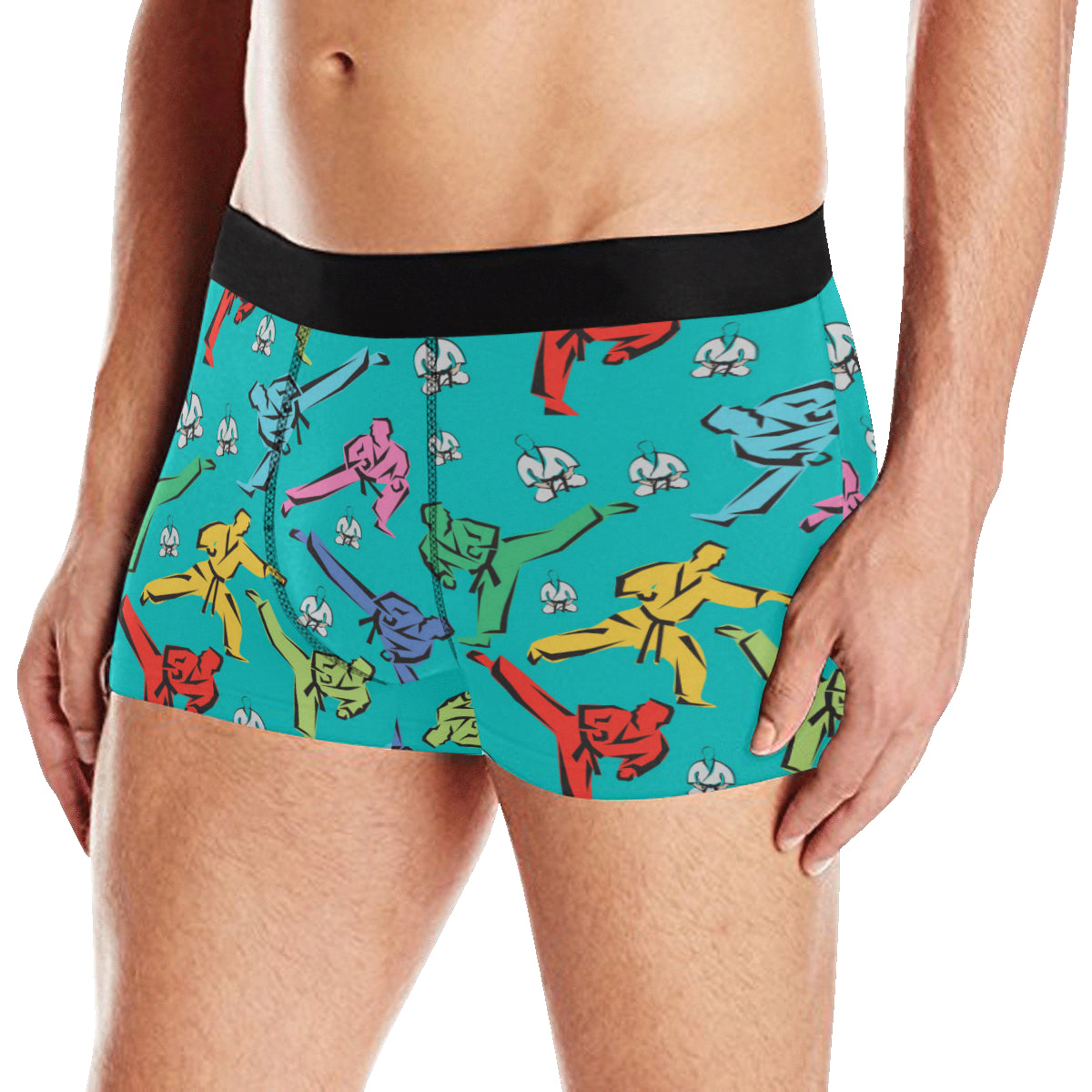 Judo Pattern Print Design 01 Men's Boxer Briefs
