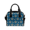 Anchor Pattern Print Design 02 Shoulder Handbag