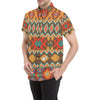 Native Pattern Print Design A01 Men's Short Sleeve Button Up Shirt