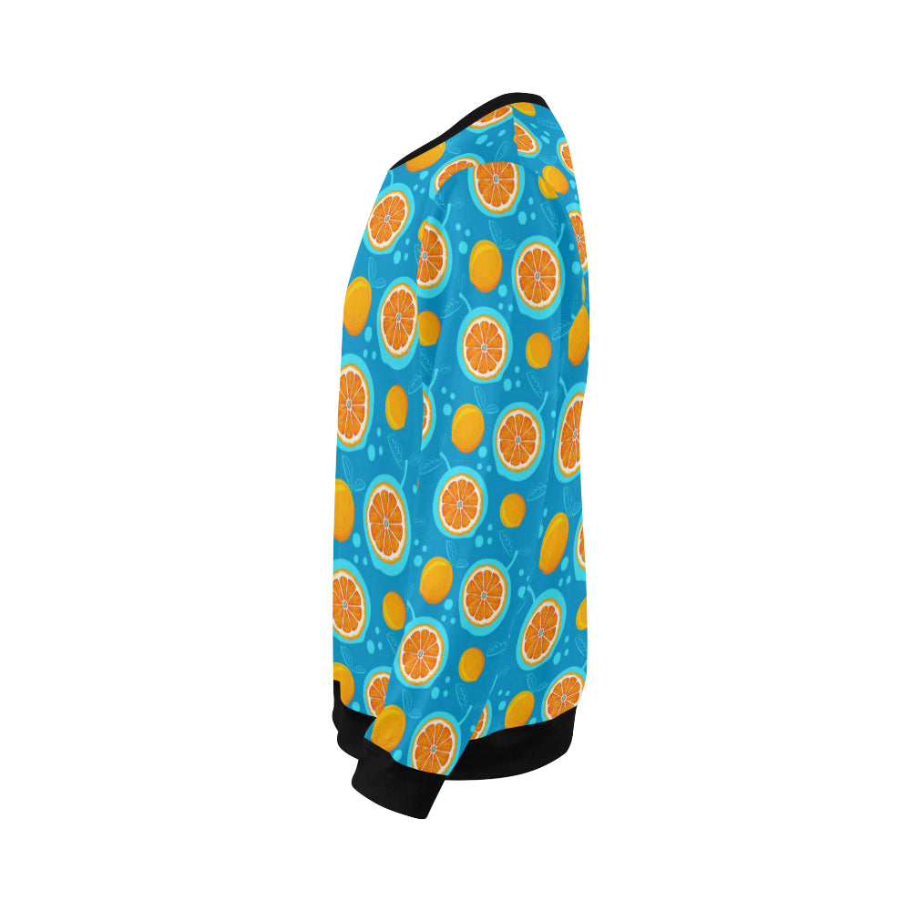 Grapefruit Pattern Print Design GF03 Men Long Sleeve Sweatshirt