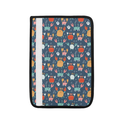Crab Pattern Print Design 05 Car Seat Belt Cover