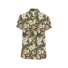 Apple blossom Pattern Print Design AB01 Men's Short Sleeve Button Up Shirt