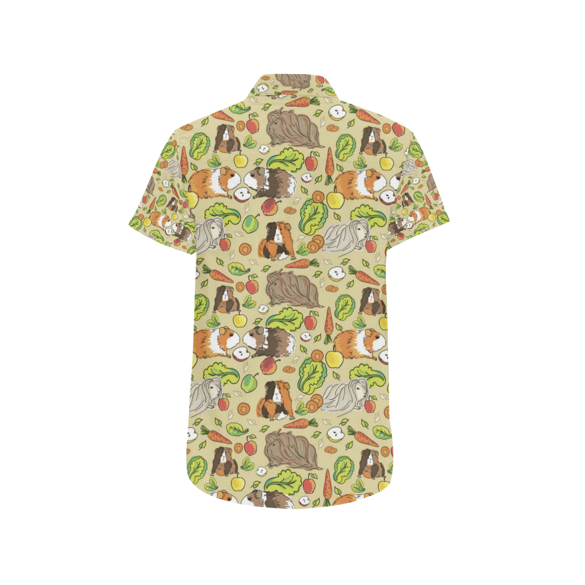 Guinea Pig Pattern Print Design 02 Men's Short Sleeve Button Up Shirt