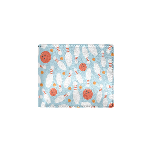 Bowling Pattern Print Design 09 Men's ID Card Wallet