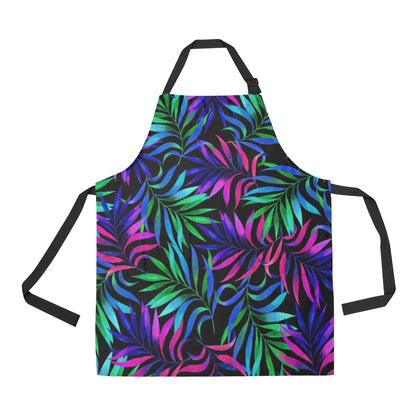 Tropical Flower Pattern Print Design TF010 Apron with Pocket