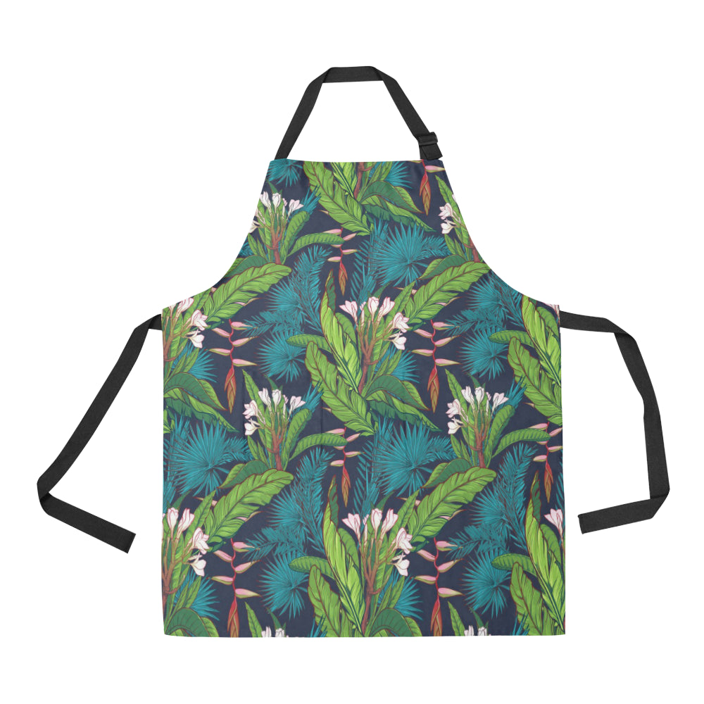 Rainforest Pattern Print Design RF01 Apron with Pocket