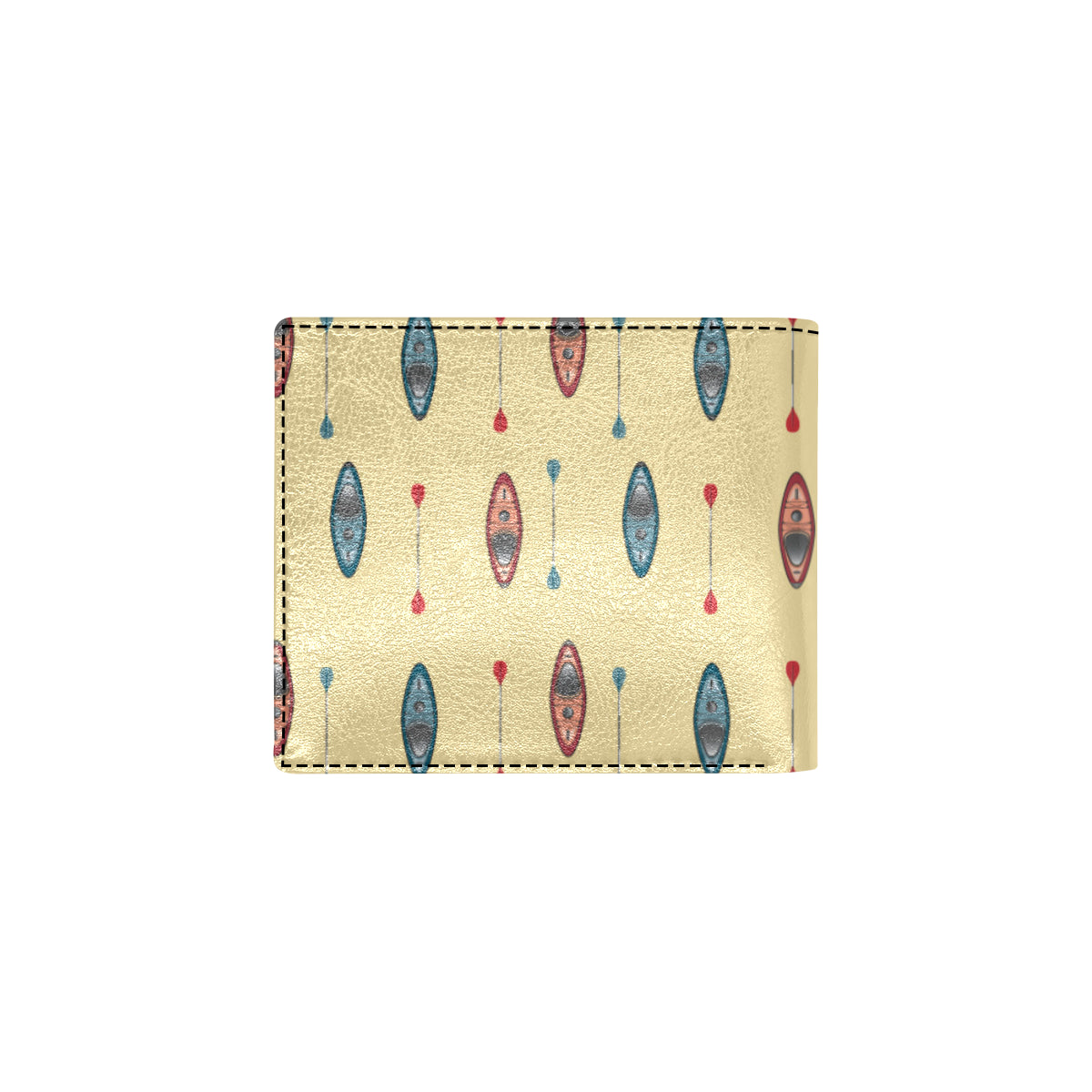 Kayak Pattern Print Design 02 Men's ID Card Wallet