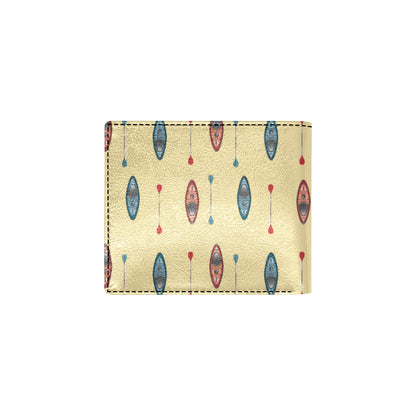 Kayak Pattern Print Design 02 Men's ID Card Wallet