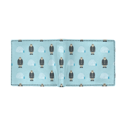 Eskimo Pattern Print Design 03 Men's ID Card Wallet