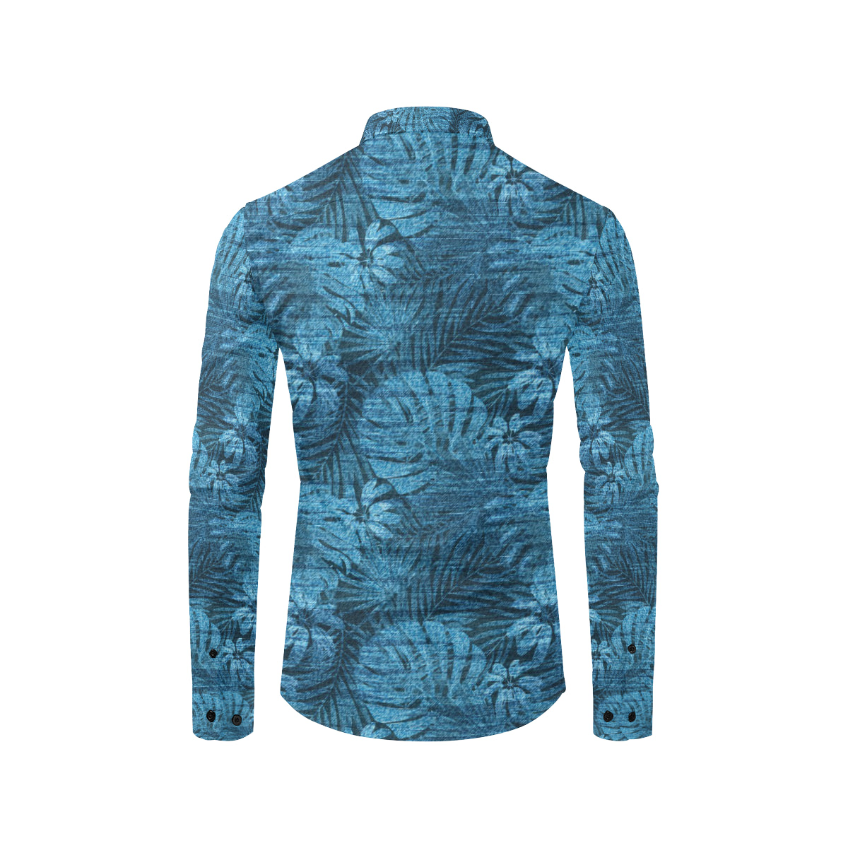 Jean Tropical Pattern Print Design 04 Men's Long Sleeve Shirt