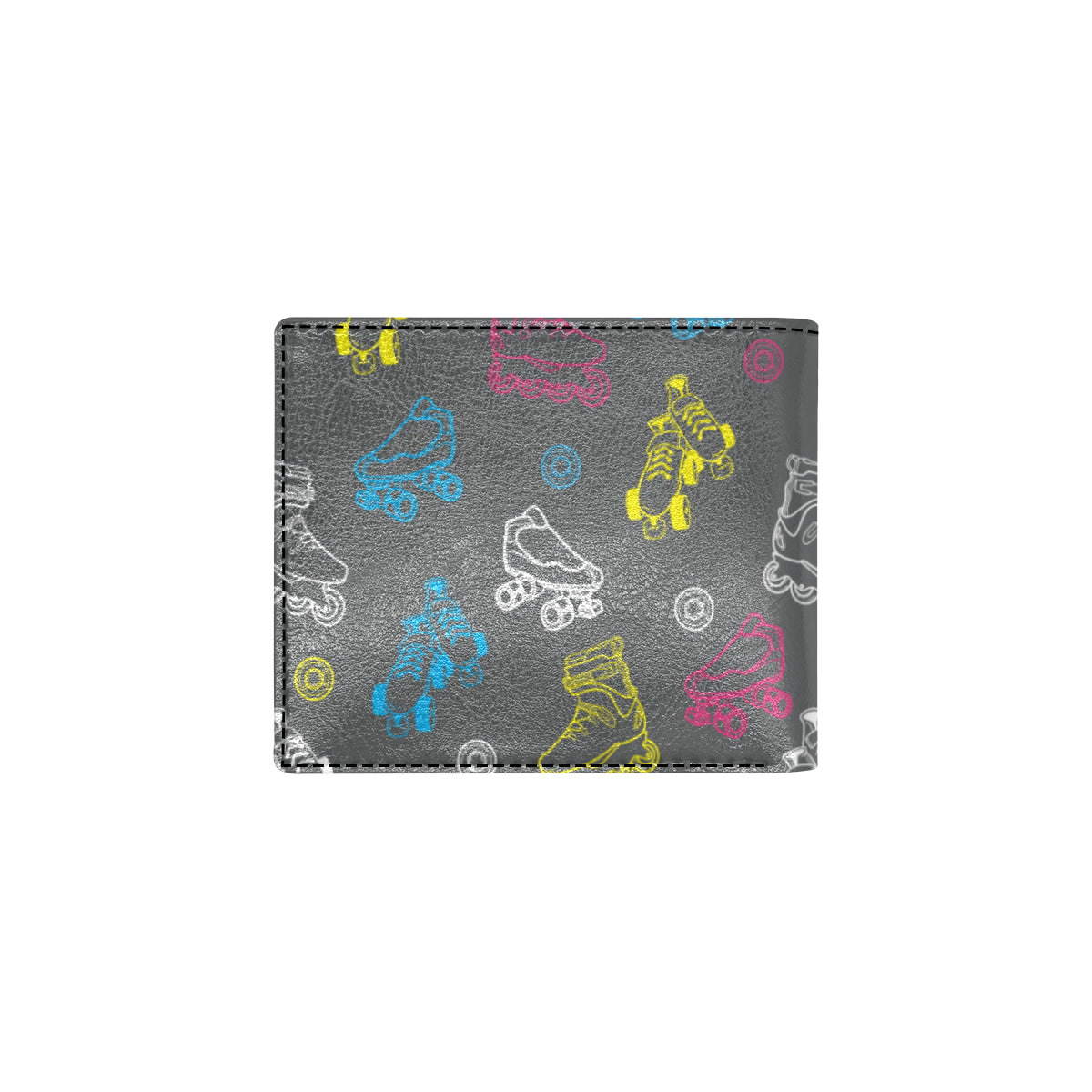 Roller skate Pattern Print Design A02 Men's ID Card Wallet